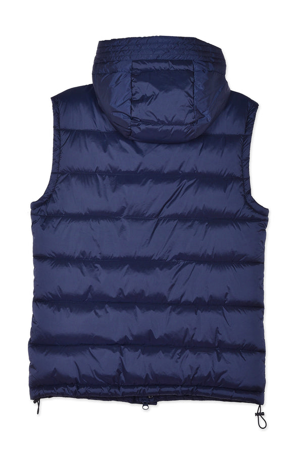 Men's sleeveless hooded jacket…