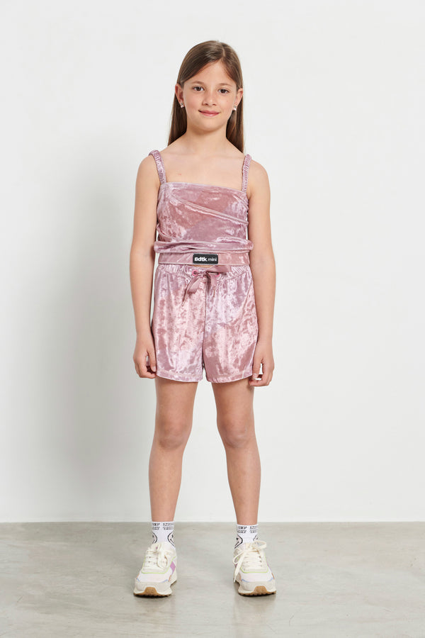 Kid’s "SHINE" high-waisted shorts for girls