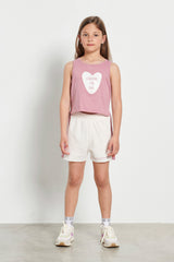 Kids’"REPEAT" bermuda shorts for girls