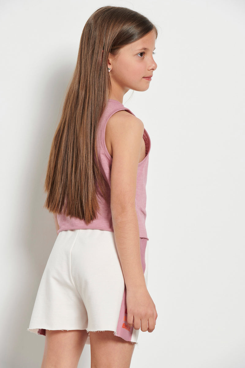 Kids’"REPEAT" bermuda shorts for girls