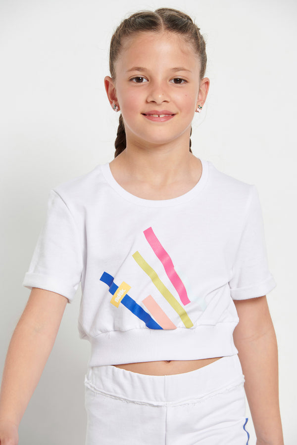 Kids’ "KINESIO” crop top for girls