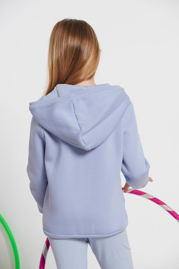 Kids Bdtk hooded zip sweater for girls…