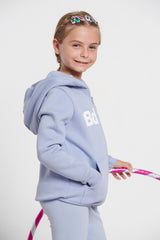 Kids Bdtk hooded zip sweater for girls