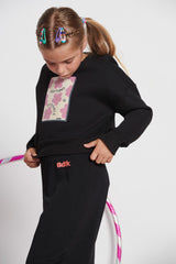 Kids bdtk high waisted loose joggers for girls