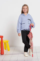 Kids crop hoodie for girls `ALLIN`