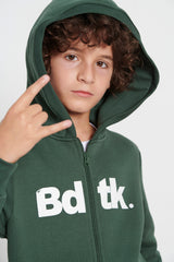 Kids Bdtk hooded zip sweater for boys