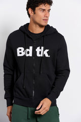 Men's Bdtk hooded zip sweater