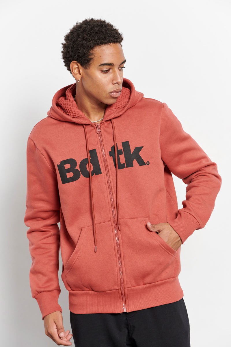 Men's Bdtk hooded zip sweater