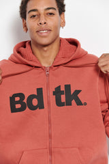 Men's Bdtk hooded zip sweater