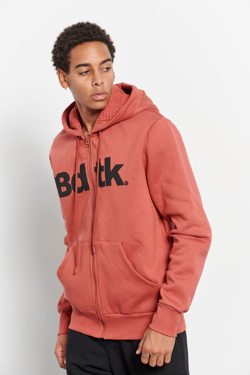 Men's Bdtk hooded zip sweater