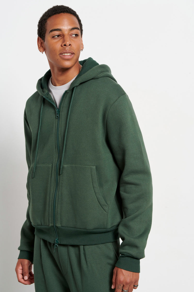 Men's Bdtk hooded zip sweater