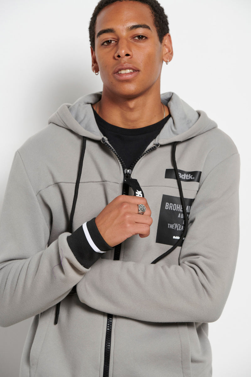 Men's hooded zip sweater `BROHEMIAN`