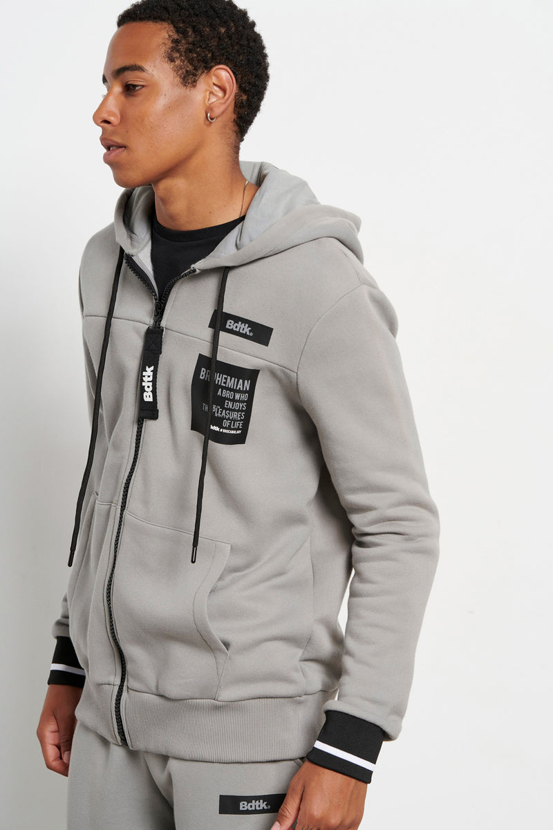 Men's hooded zip sweater `BROHEMIAN`