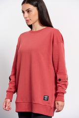 Women's long sleeve oversized shirt `ALLIN. B131