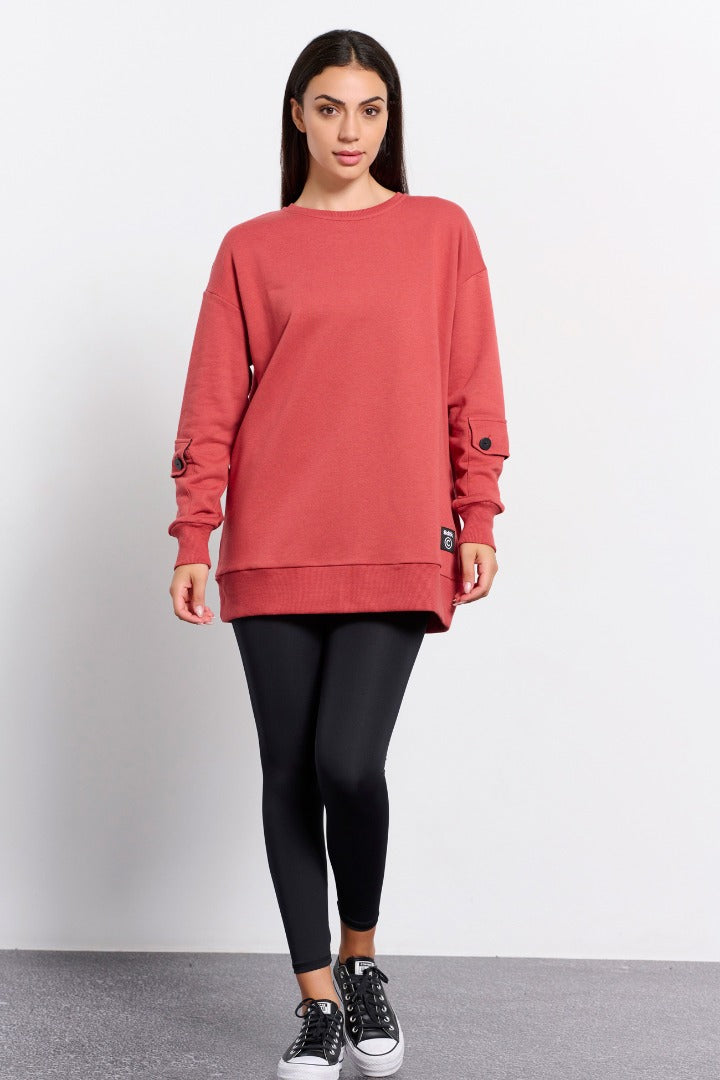 Women's long sleeve oversized shirt `ALLIN. B131