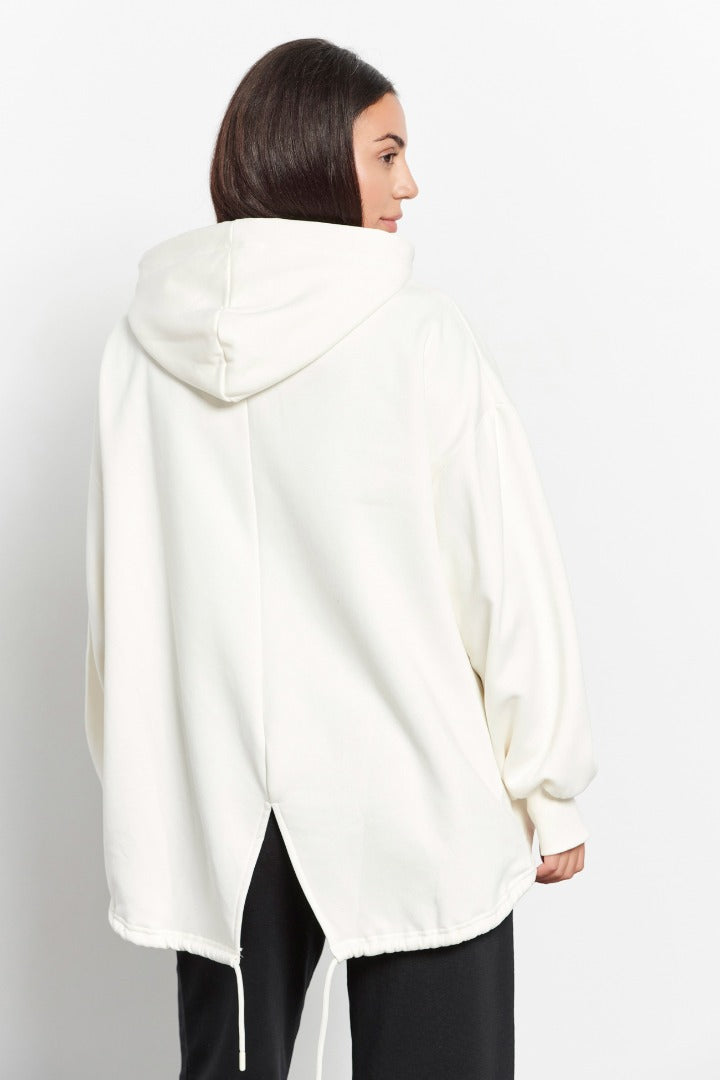 Women's long hooded zip sweater `Lessismore`…