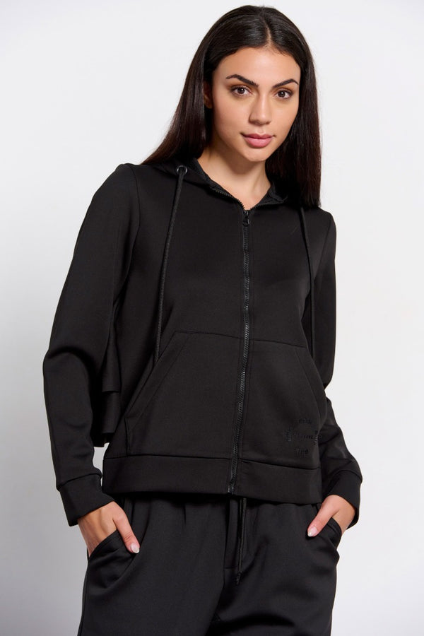 Women's Bdtk sports hooded zip sweater