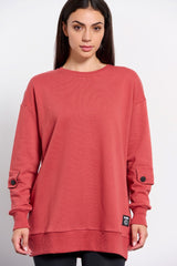 Women's long sleeve oversized shirt `ALLIN. B131