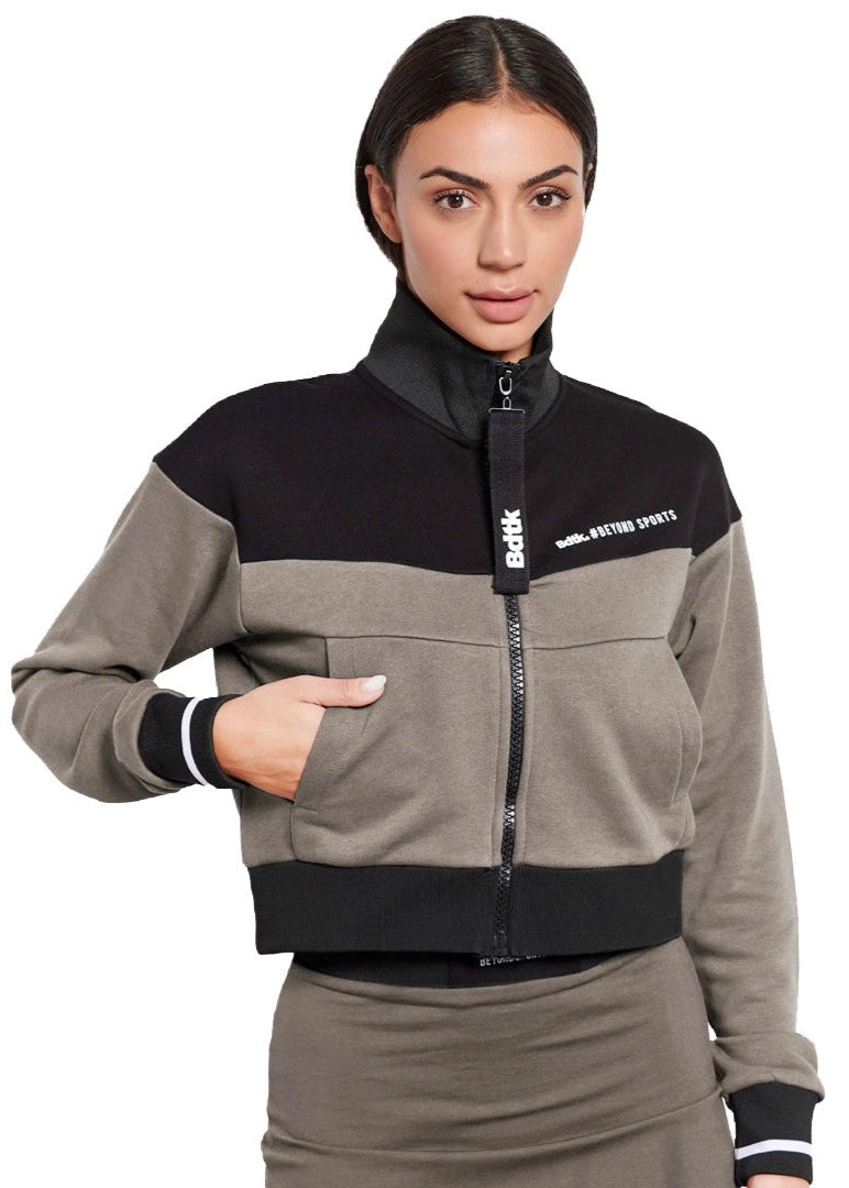 Women's turtleneck zip sweater `BEYONDSPORTS` B8