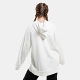 Women's oversized long sleeve hooded shirt