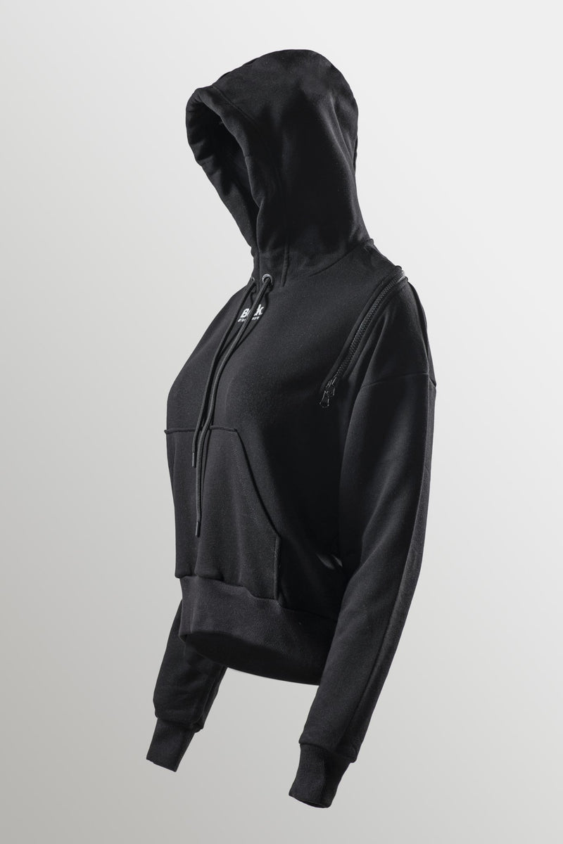 Women's hoodie with zipper `Lessismore`