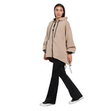 Women's long hooded zip sweater `BEYONDSPORTS` B95