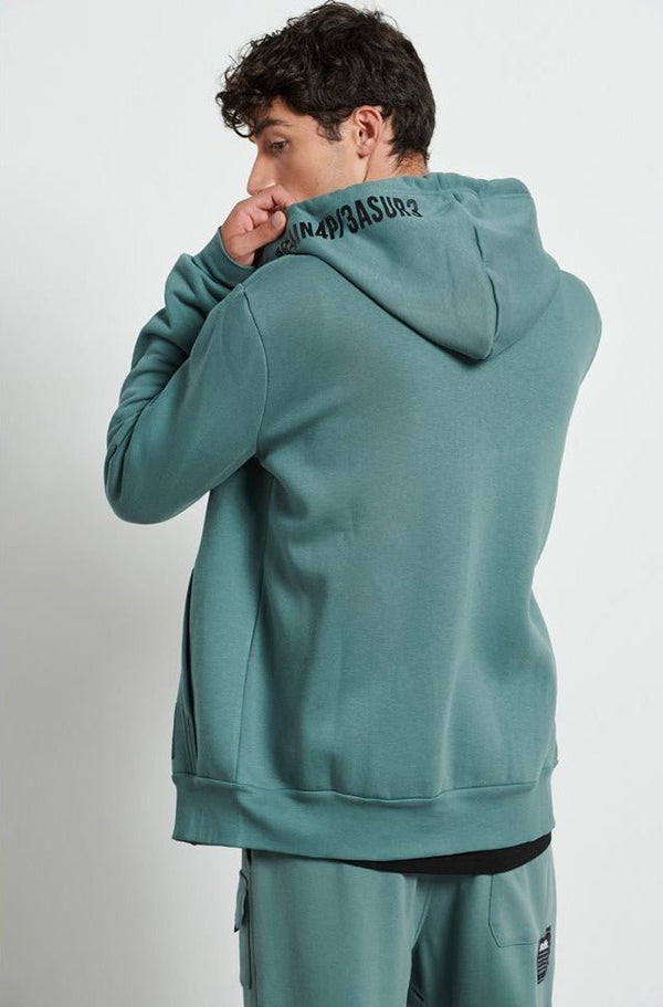 Men’s ‘PLEASURE IS’ hooded zip sweater