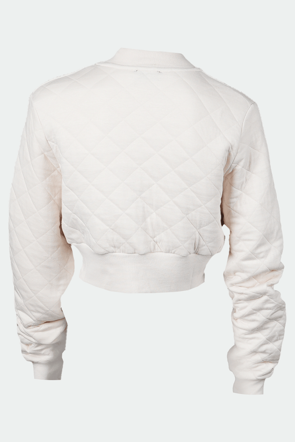 Women’s ‘SPORT COUTURE’ cropped quilted zip sweater