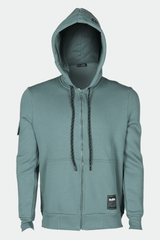 Men’s ‘PLEASURE IS’ hooded zip sweater