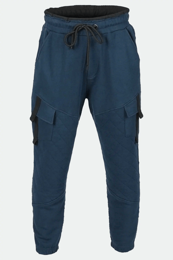 Men's heavy-duty cargo jogger sweatpants